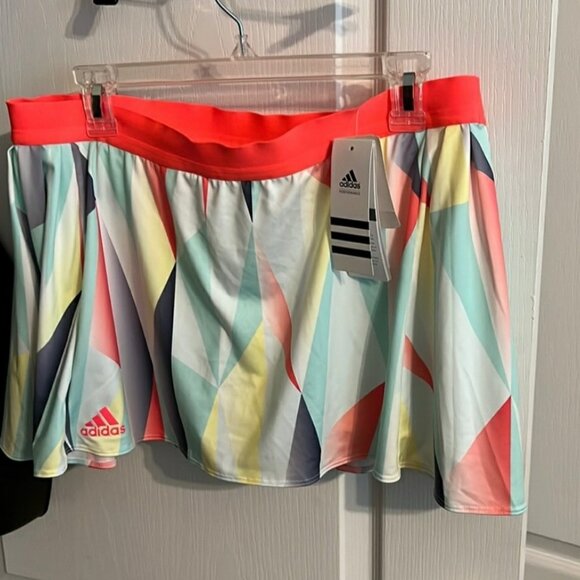 (NWT) Adidas Multi-Color Climalite Tennis Pro Skort (Size L) - Picture 1 of 5